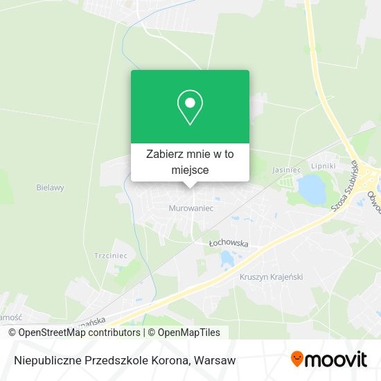 Mapa Niepubliczne Przedszkole Korona