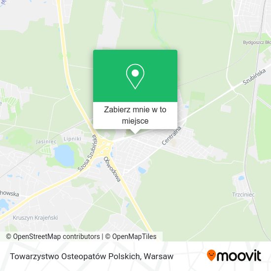 Mapa Towarzystwo Osteopatów Polskich