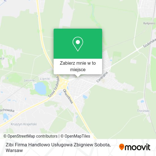 Mapa Zibi Firma Handlowo Usługowa Zbigniew Sobota