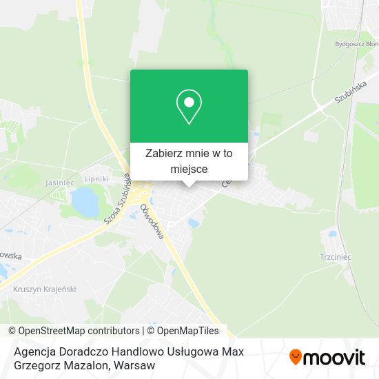 Mapa Agencja Doradczo Handlowo Usługowa Max Grzegorz Mazalon