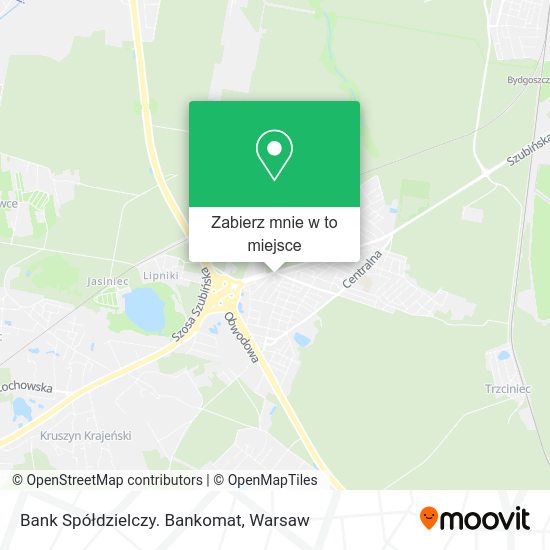 Mapa Bank Spółdzielczy. Bankomat