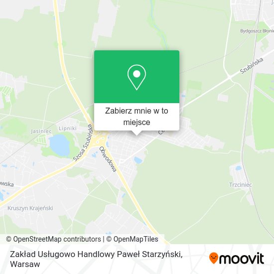 Mapa Zakład Usługowo Handlowy Paweł Starzyński