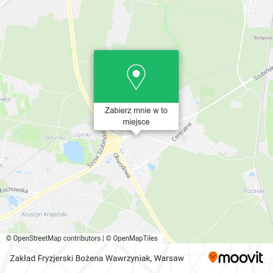 Mapa Zakład Fryzjerski Bożena Wawrzyniak