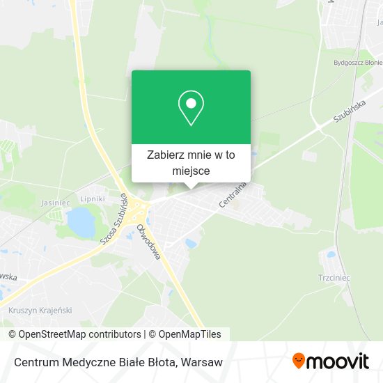 Mapa Centrum Medyczne Białe Błota