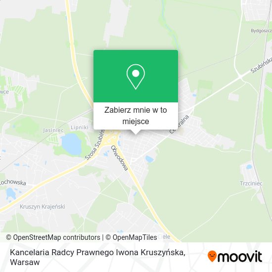 Mapa Kancelaria Radcy Prawnego Iwona Kruszyńska