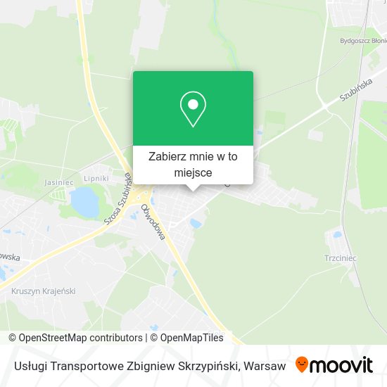 Mapa Usługi Transportowe Zbigniew Skrzypiński