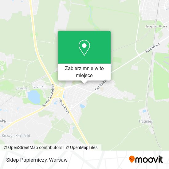 Mapa Sklep Papierniczy