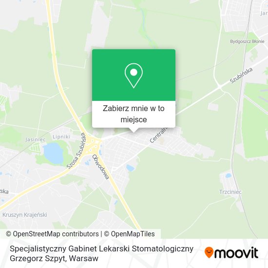 Mapa Specjalistyczny Gabinet Lekarski Stomatologiczny Grzegorz Szpyt