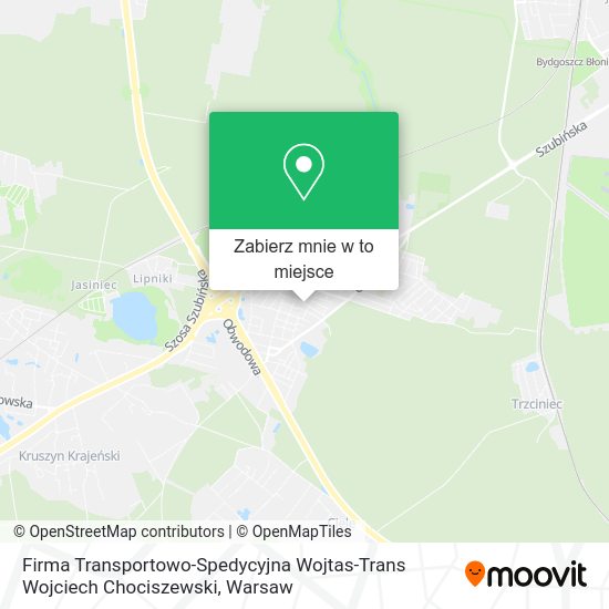 Mapa Firma Transportowo-Spedycyjna Wojtas-Trans Wojciech Chociszewski