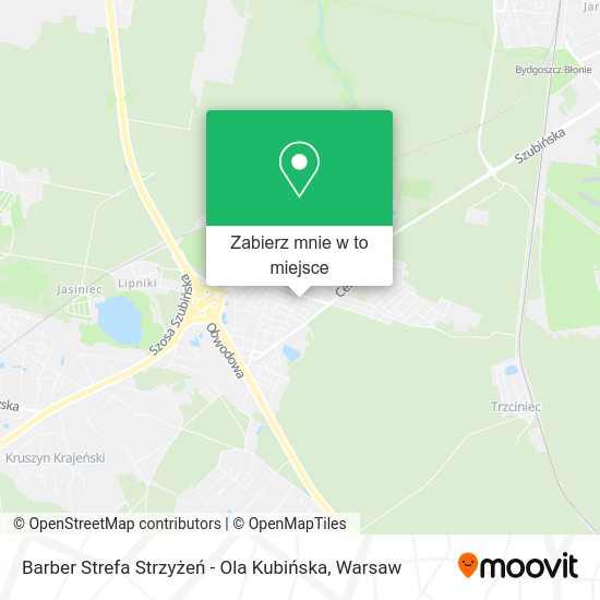 Mapa Barber Strefa Strzyżeń - Ola Kubińska