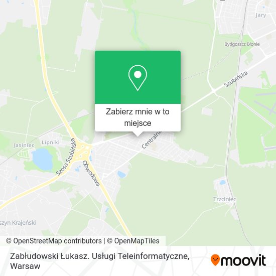 Mapa Zabłudowski Łukasz. Usługi Teleinformatyczne