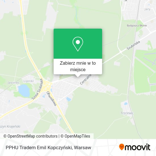 Mapa PPHU Tradem Emil Kopczyński