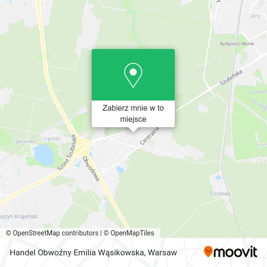 Mapa Handel Obwoźny Emilia Wąsikowska