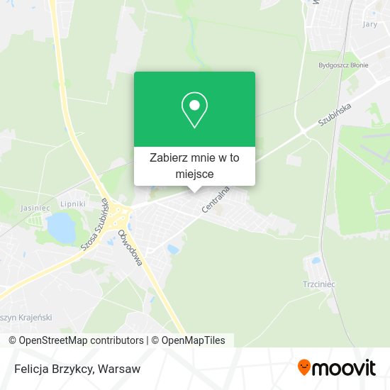 Mapa Felicja Brzykcy