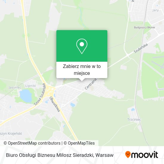 Mapa Biuro Obsługi Biznesu Miłosz Sieradzki