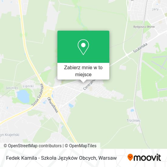 Mapa Fedek Kamila - Szkoła Języków Obcych