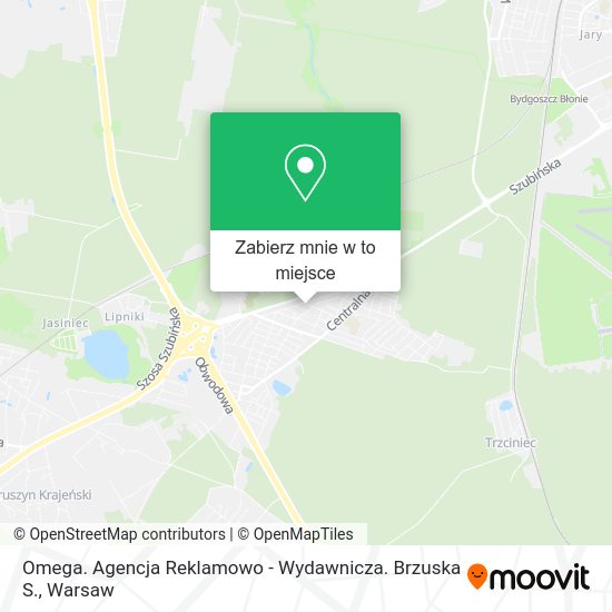 Mapa Omega. Agencja Reklamowo - Wydawnicza. Brzuska S.