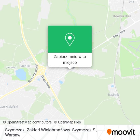 Mapa Szymczak. Zakład Wielobranżowy. Szymczak S.