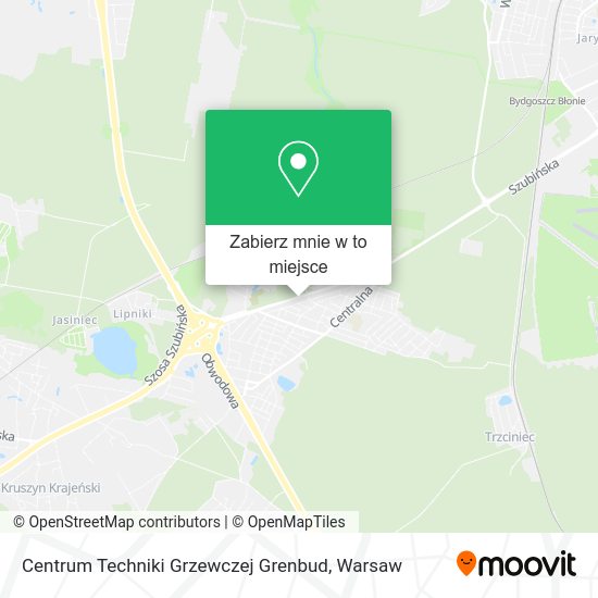 Mapa Centrum Techniki Grzewczej Grenbud