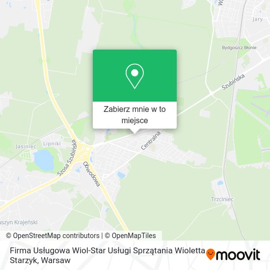 Mapa Firma Usługowa Wiol-Star Usługi Sprzątania Wioletta Starzyk