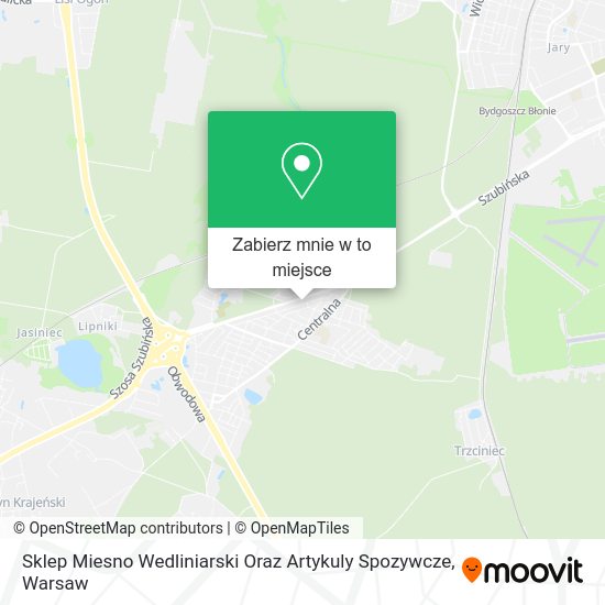 Mapa Sklep Miesno Wedliniarski Oraz Artykuly Spozywcze