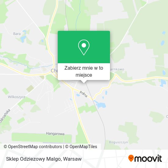 Mapa Sklep Odziezowy Malgo