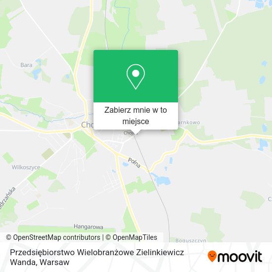 Mapa Przedsiębiorstwo Wielobranżowe Zielinkiewicz Wanda