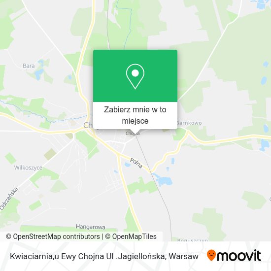 Mapa Kwiaciarnia,u Ewy Chojna Ul .Jagiellońska