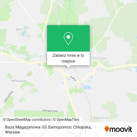 Mapa Baza Magazynowa GS Samopomoc Chłopska