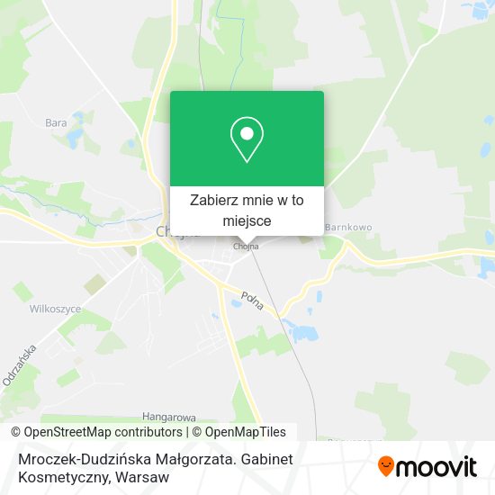 Mapa Mroczek-Dudzińska Małgorzata. Gabinet Kosmetyczny