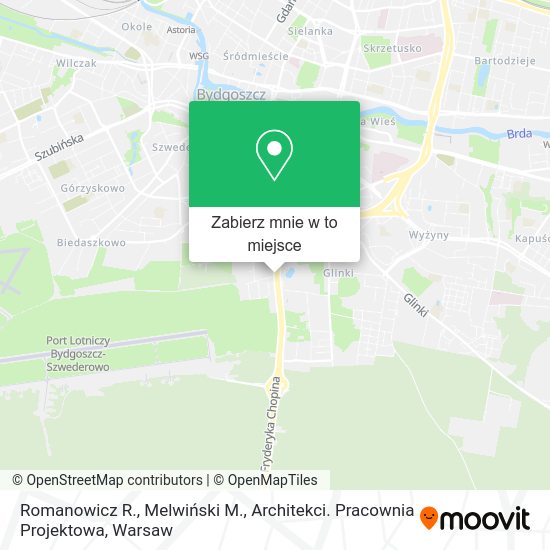 Mapa Romanowicz R., Melwiński M., Architekci. Pracownia Projektowa