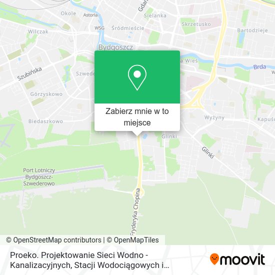 Mapa Proeko. Projektowanie Sieci Wodno - Kanalizacyjnych, Stacji Wodociągowych i Oczyszczalni