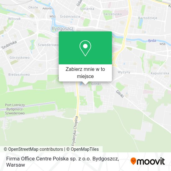 Mapa Firma Office Centre Polska sp. z o.o. Bydgoszcz