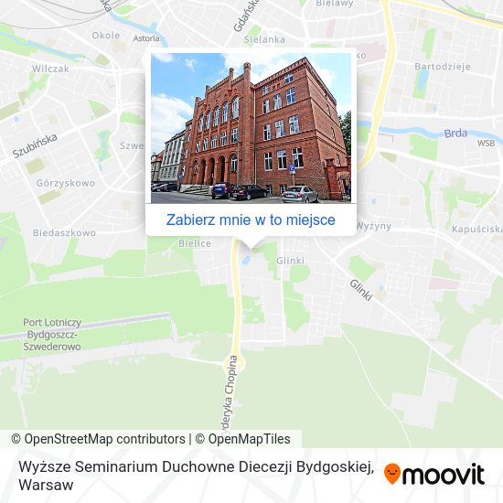 Mapa Wyższe Seminarium Duchowne Diecezji Bydgoskiej