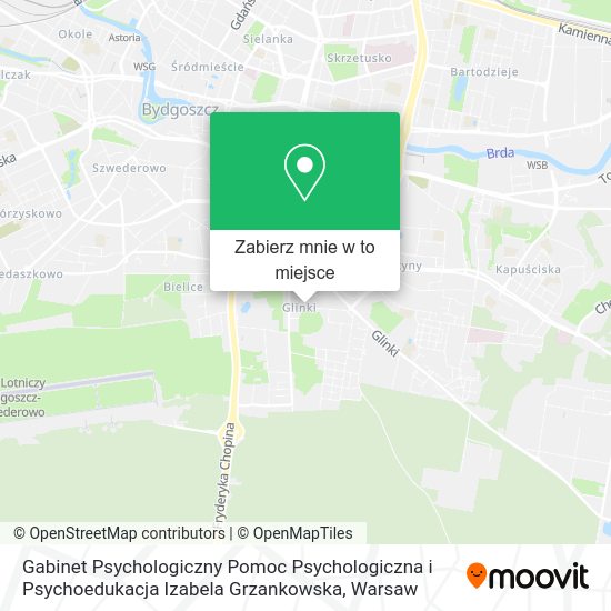 Mapa Gabinet Psychologiczny Pomoc Psychologiczna i Psychoedukacja Izabela Grzankowska