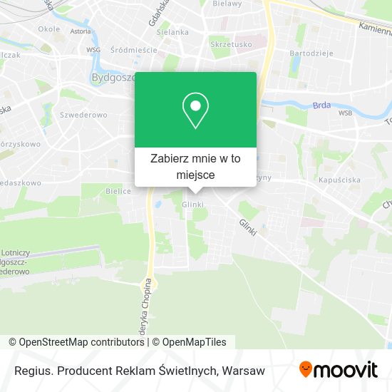 Mapa Regius. Producent Reklam Świetlnych