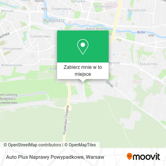 Mapa Auto Plus Naprawy Powypadkowe