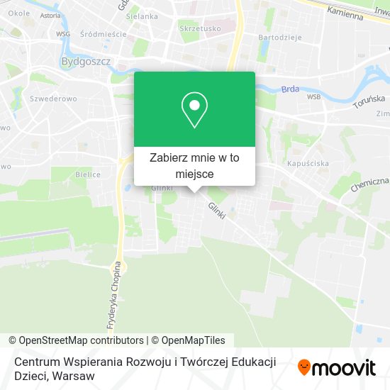 Mapa Centrum Wspierania Rozwoju i Twórczej Edukacji Dzieci