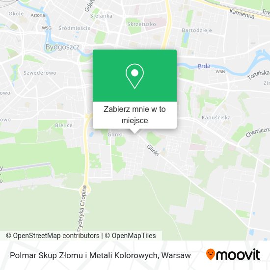 Mapa Polmar Skup Złomu i Metali Kolorowych