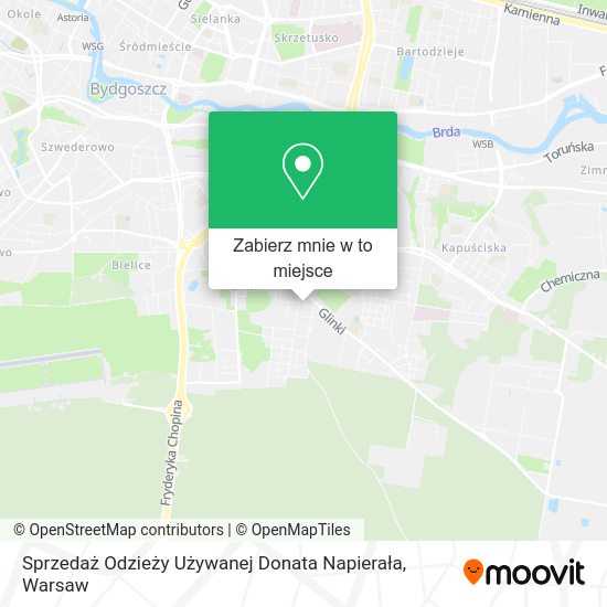 Mapa Sprzedaż Odzieży Używanej Donata Napierała