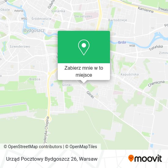 Mapa Urząd Pocztowy Bydgoszcz 26