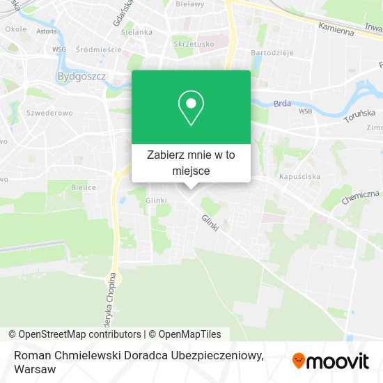 Mapa Roman Chmielewski Doradca Ubezpieczeniowy