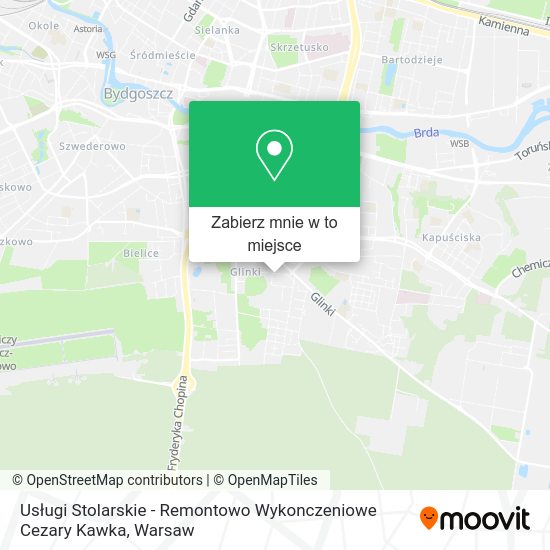 Mapa Usługi Stolarskie - Remontowo Wykonczeniowe Cezary Kawka