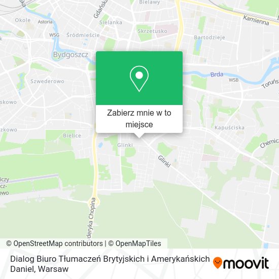 Mapa Dialog Biuro Tłumaczeń Brytyjskich i Amerykańskich Daniel