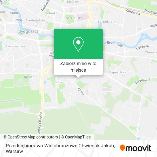 Mapa Przedsiębiorstwo Wielobranżowe Chwieduk Jakub