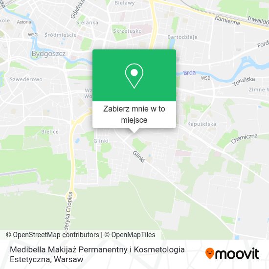 Mapa Medibella Makijaż Permanentny i Kosmetologia Estetyczna