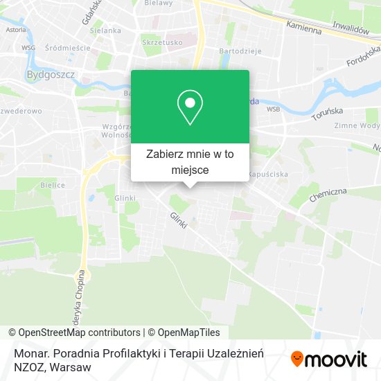 Mapa Monar. Poradnia Profilaktyki i Terapii Uzależnień NZOZ