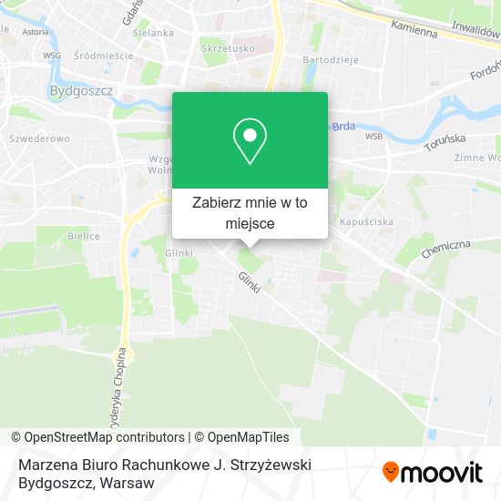 Mapa Marzena Biuro Rachunkowe J. Strzyżewski Bydgoszcz