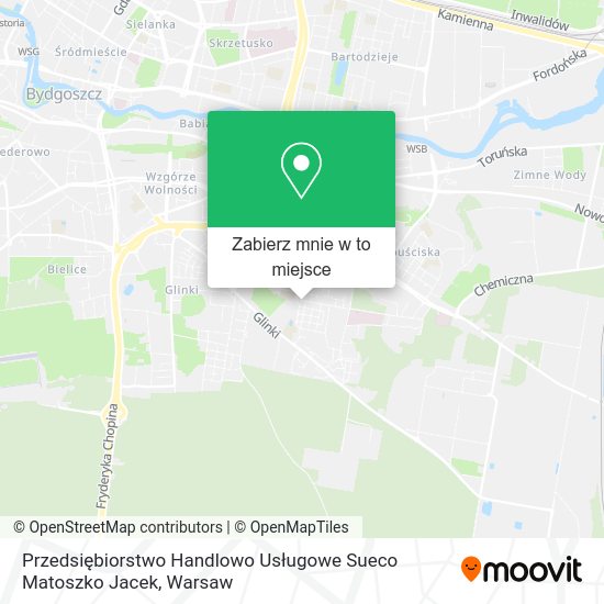 Mapa Przedsiębiorstwo Handlowo Usługowe Sueco Matoszko Jacek