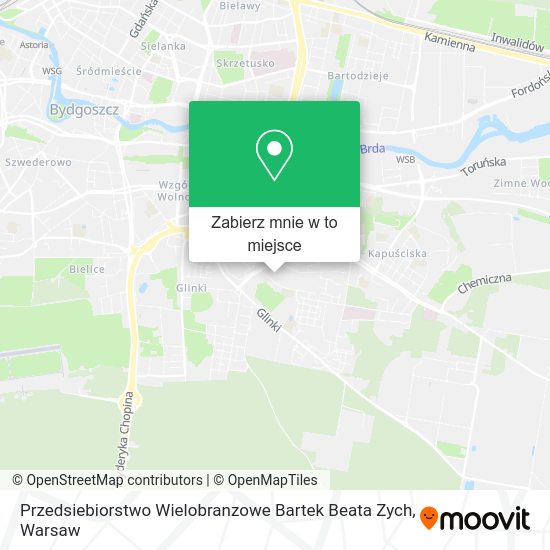 Mapa Przedsiebiorstwo Wielobranzowe Bartek Beata Zych